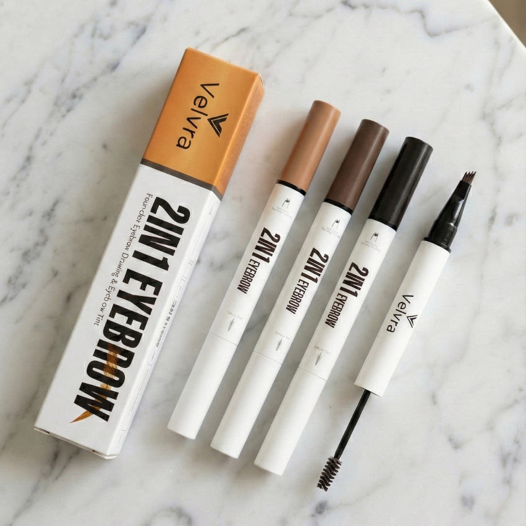 Velvra BrowPerfect 2-in-1 Precision Eyebrow Pen & Tint