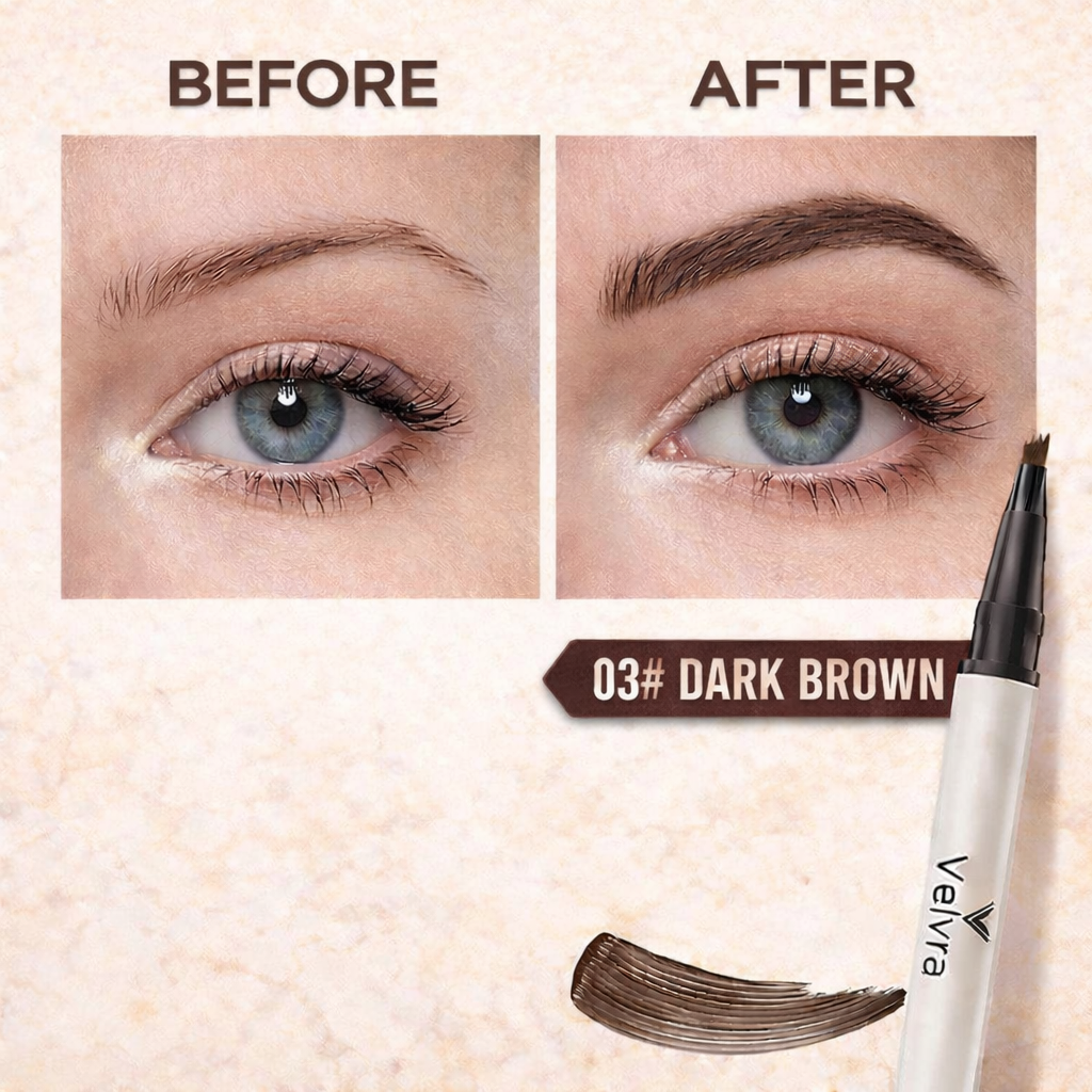 Velvra BrowPerfect 2-in-1 Precision Eyebrow Pen & Tint